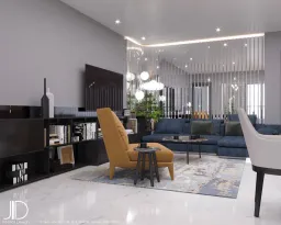 Phòng khách - Căn hộ Landmark 81 Bình Thạnh (Mr Tùng) - Phong cách Modern 