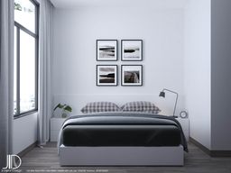 Phòng ngủ - Căn hộ Central Premium Quận 8 - Phong cách Scandinavian 