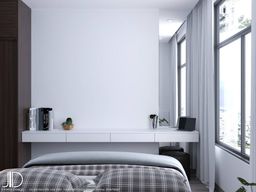 Phòng ngủ - Căn hộ Central Premium Quận 8 - Phong cách Scandinavian 