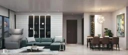 Phòng khách, Phòng ăn - Căn hộ Vinhomes Central Park Quận Bình Thạnh - Phong cách Modern 