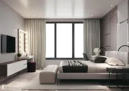 Phòng ngủ - Căn hộ Vinhomes Central Park Quận Bình Thạnh - Phong cách Modern 