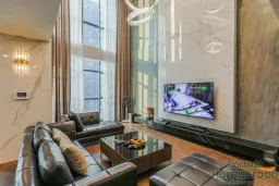 Phòng khách - Căn hộ Penthouse Comatce Tower Hà Nội - Phong cách Modern 