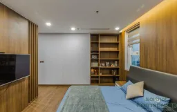 Phòng ngủ - Căn hộ Penthouse Comatce Tower Hà Nội - Phong cách Modern 