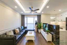 Phòng khách - Căn hộ Dương Nội Hà Nội - Phong cách Neo Classic 
