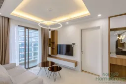 Phòng khách - Căn hộ D'Capitale Hà Nội 70m2 - Phong cách Modern 