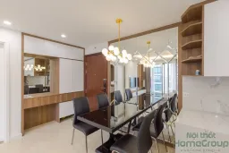 Phòng ăn, Lối vào - Căn hộ D'Capitale Hà Nội 70m2 - Phong cách Modern 