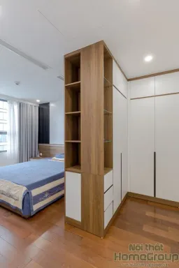 Phòng ngủ - Căn hộ D'Capitale Hà Nội 70m2 - Phong cách Modern 