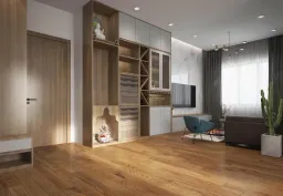 Phòng khách - Căn hộ B2 Trường Sa Quận Bình Thạnh - Phong cách Modern 
