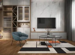 Phòng khách - Căn hộ B2 Trường Sa Quận Bình Thạnh - Phong cách Modern 