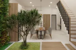 Phòng ăn - Nhà phố Dĩ An Bình Dương - Phong cách Modern + Scandinavian 