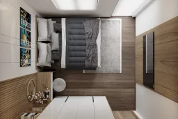 Phòng ngủ - Nhà phố Dĩ An Bình Dương - Phong cách Modern + Scandinavian 