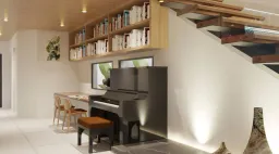 Phòng làm việc - Nhà phố Long Thành Đồng Nai - Phong cách Modern 