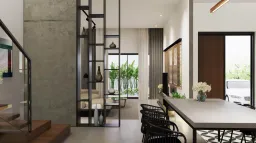 Phòng khách, Phòng ăn - Nhà phố Long Thành Đồng Nai - Phong cách Modern 