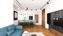 Phòng khách, Phòng bếp, Phòng ăn - Căn hộ FELIZ EN VISTA Quận 2 - Phong cách Modern + Minimalist 