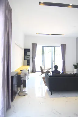 Phòng khách - Villa Nhơn Trạch Đồng Nai - Phong cách Minimalist 