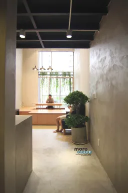 Phòng khách - Căn hộ Sky9 Quận 9 - Phong cách Industrial + Japandi 