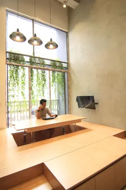 Phòng khách - Căn hộ Sky9 Quận 9 - Phong cách Industrial + Japandi 