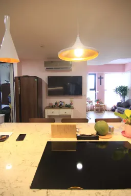 Phòng khách, Phòng bếp - Căn hộ Centana Quận 2 - Phong cách Modern 