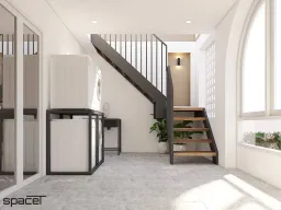 Cầu thang - Nhà phố Nguyễn Đình Chiểu Quận 3 - Phong cách Modern 