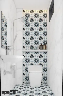 Phòng tắm - Nhà phố Nguyễn Đình Chiểu Quận 3 - Phong cách Modern 