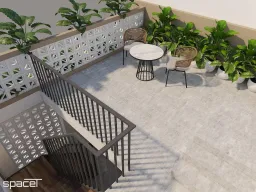 Sân thượng - Nhà phố Nguyễn Đình Chiểu Quận 3 - Phong cách Modern 
