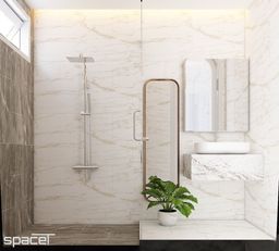 Phòng tắm - Nhà phố Nguyễn Đình Chiểu Quận 3 - Phong cách Modern 