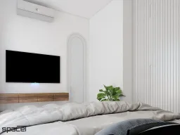 Phòng ngủ - Nhà phố Nguyễn Đình Chiểu Quận 3 - Phong cách Modern 