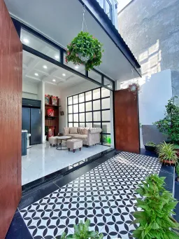 Phòng khách - Nhà phố Quận 8 - Phong cách Modern 