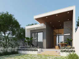 Sân vườn - Nhà vườn Bảo Lộc - Phong cách Modern 