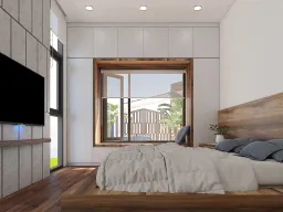 Phòng ngủ - Nhà vườn Bảo Lộc - Phong cách Modern 