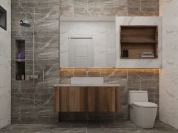Phòng tắm - Nhà vườn Bảo Lộc - Phong cách Modern 