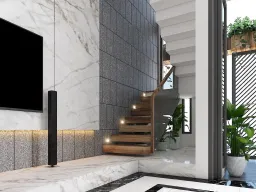 Cầu thang - Nhà phố Quận 4 - Phong cách Modern 