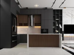 Phòng bếp - Nhà phố Quận 4 - Phong cách Modern 