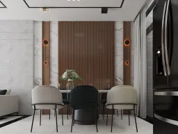 Phòng ăn - Nhà phố Quận 4 - Phong cách Modern 