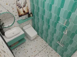 Phòng tắm - Nhà phố Quận 4 - Phong cách Modern 