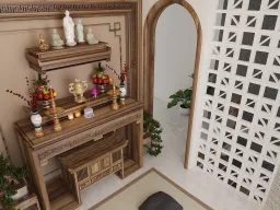 Phòng thờ - Nhà phố Quận 4 - Phong cách Modern 