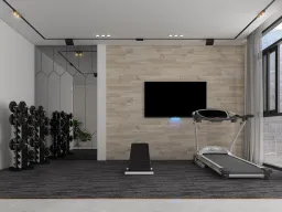 Phòng gym - Nhà phố Quận 4 - Phong cách Modern 