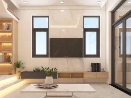 Phòng khách - Nhà phố Gò Vấp - Phong cách Modern 