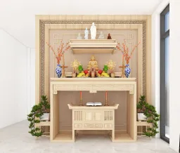 Phòng thờ - Nhà phố Gò Vấp - Phong cách Modern 