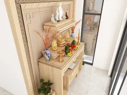 Phòng thờ - Nhà phố Gò Vấp - Phong cách Modern 