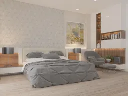 Phòng ngủ - Nhà phố Nine South - Phong cách Modern 