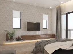 Phòng ngủ - Nhà phố Nine South - Phong cách Modern 