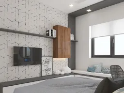Phòng ngủ - Nhà phố Nine South - Phong cách Modern 