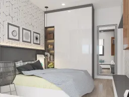 Phòng ngủ - Nhà phố Nine South - Phong cách Modern 
