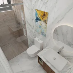Phòng tắm - Nhà phố quận Thủ Đức - Phong cách Modern 