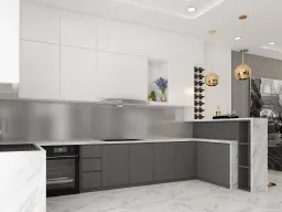 Phòng bếp - Nhà phố quận Thủ Đức - Phong cách Modern 