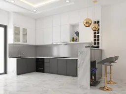 Phòng bếp - Nhà phố quận Thủ Đức - Phong cách Modern 