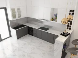 Phòng bếp - Nhà phố quận Thủ Đức - Phong cách Modern 