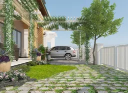 Sân vườn - Biệt thự Century Quận 12 - Phong cách Modern 