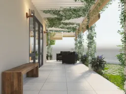 Sân vườn - Biệt thự Century Quận 12 - Phong cách Modern 